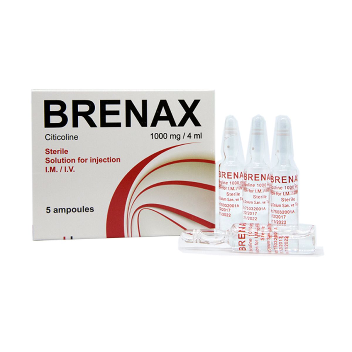 ბრენაქსი - Brenax 1000მგ/4მლ 5 ამპულა