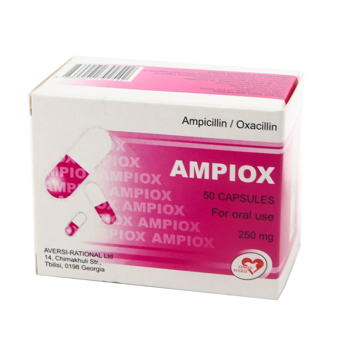 ამპიოქსი - Ampiox 0.25გ 50 კაფსულა