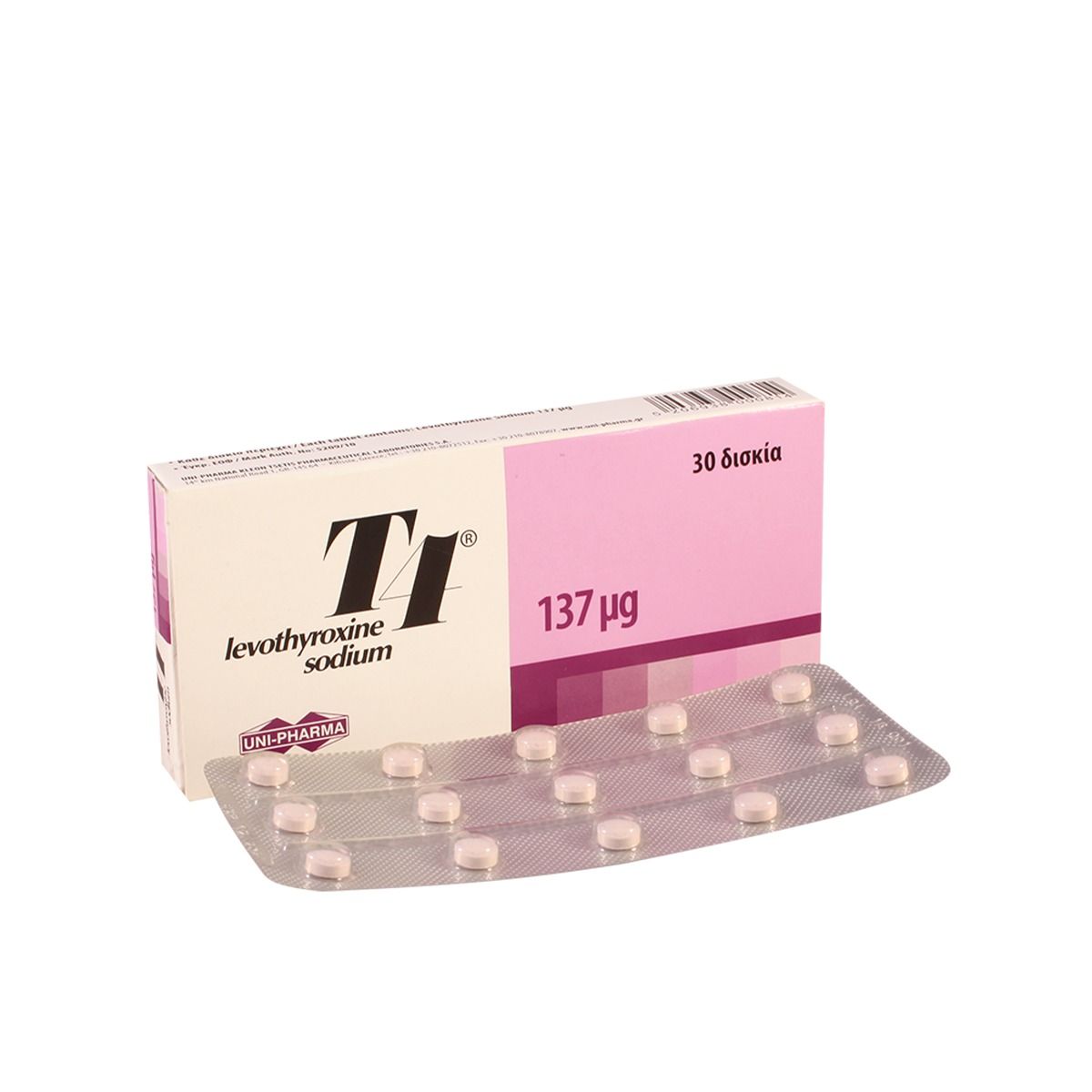 ტ4 - T4 137მკგ 30 ტაბლეტი