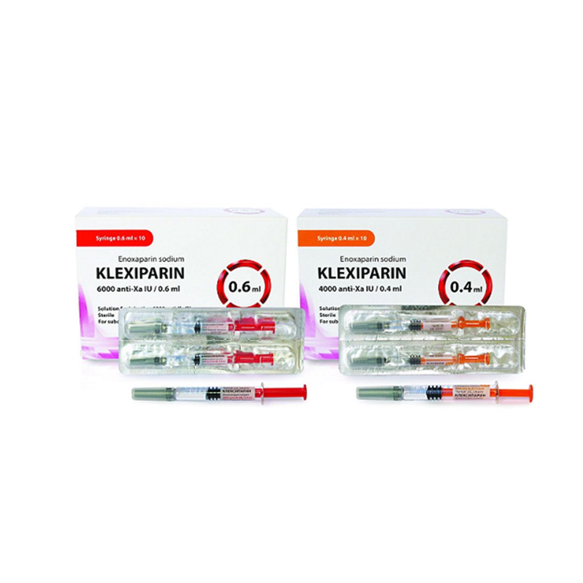 კლექსიპარინი - Klexiparin 40მგ/0.4მლ 10 ცალი