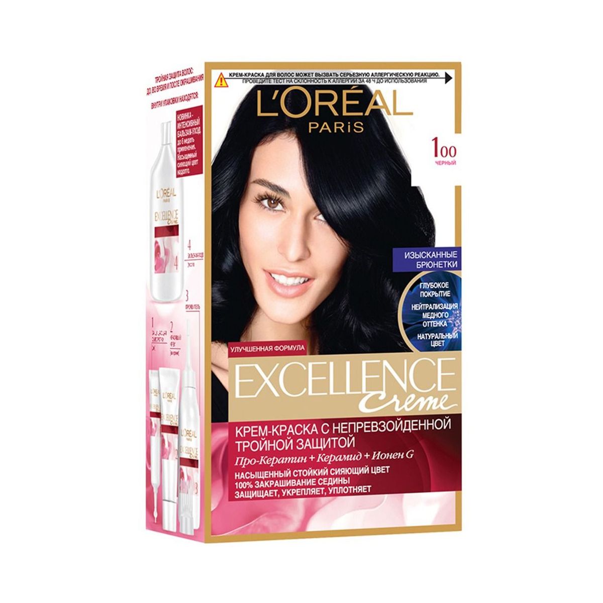 თმის საღებავი Excellence N100 2878/1089 ლორეალი - Loreal