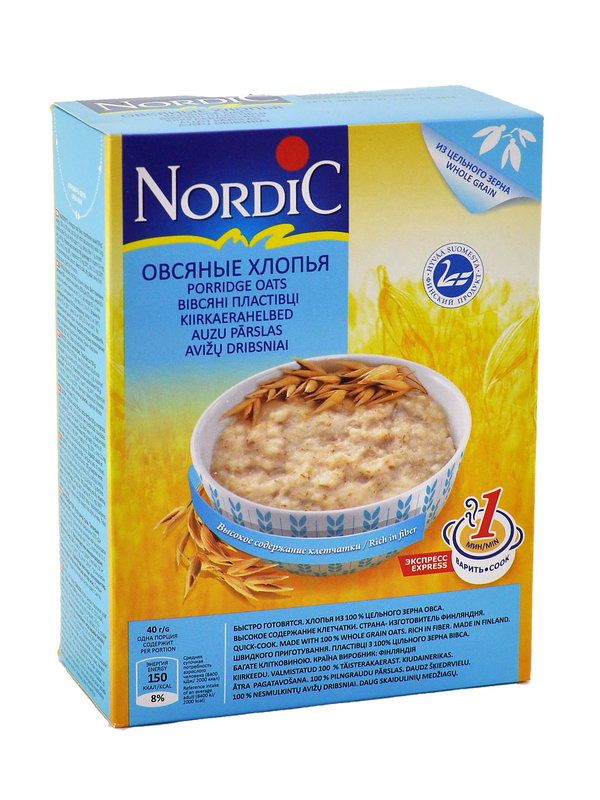 ფაფა შვრიის (ჰერკულესი) 500 გრ ნორდიკი - Nordic