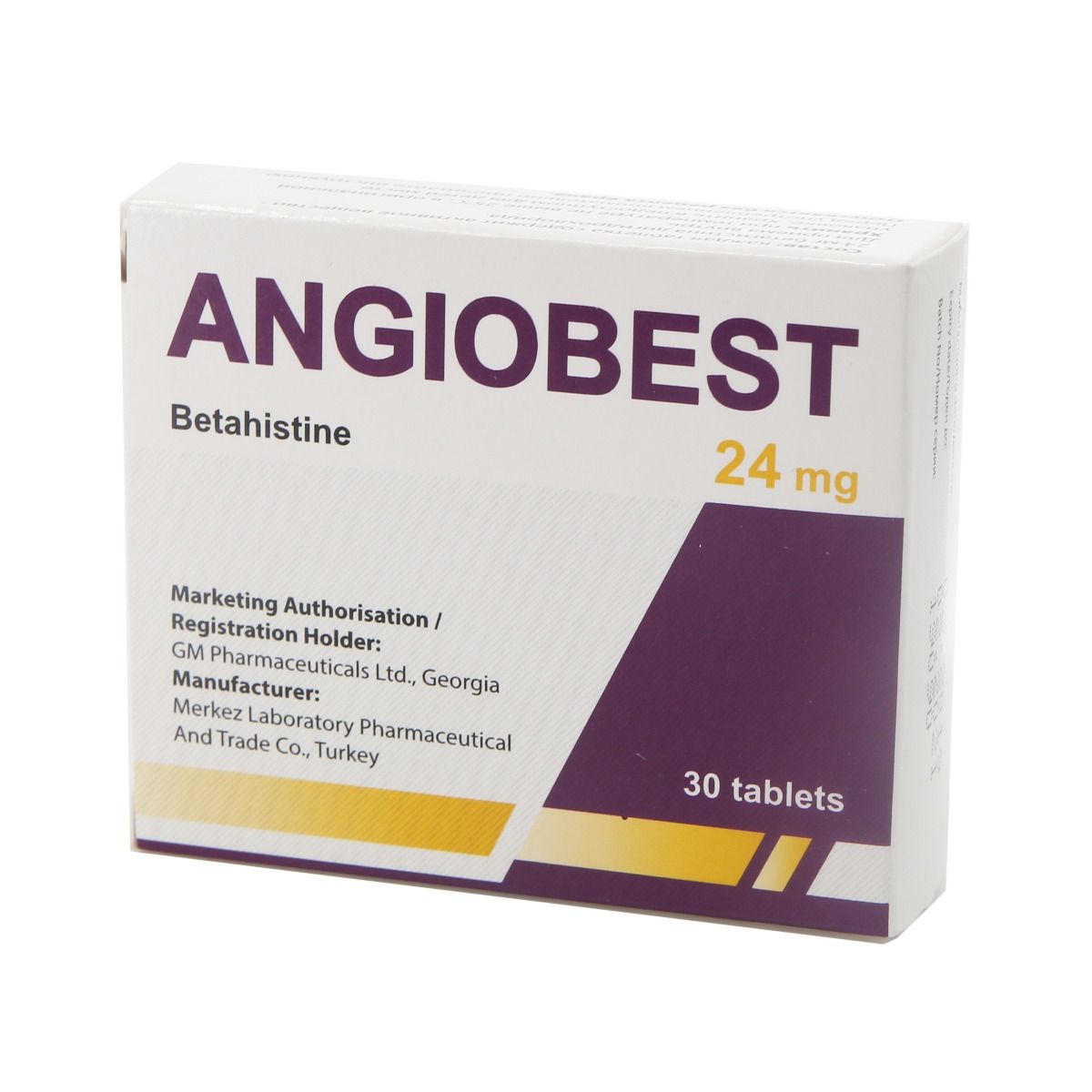 ანგიობესტი - Angiobest 24მგ 30 ტაბლეტი