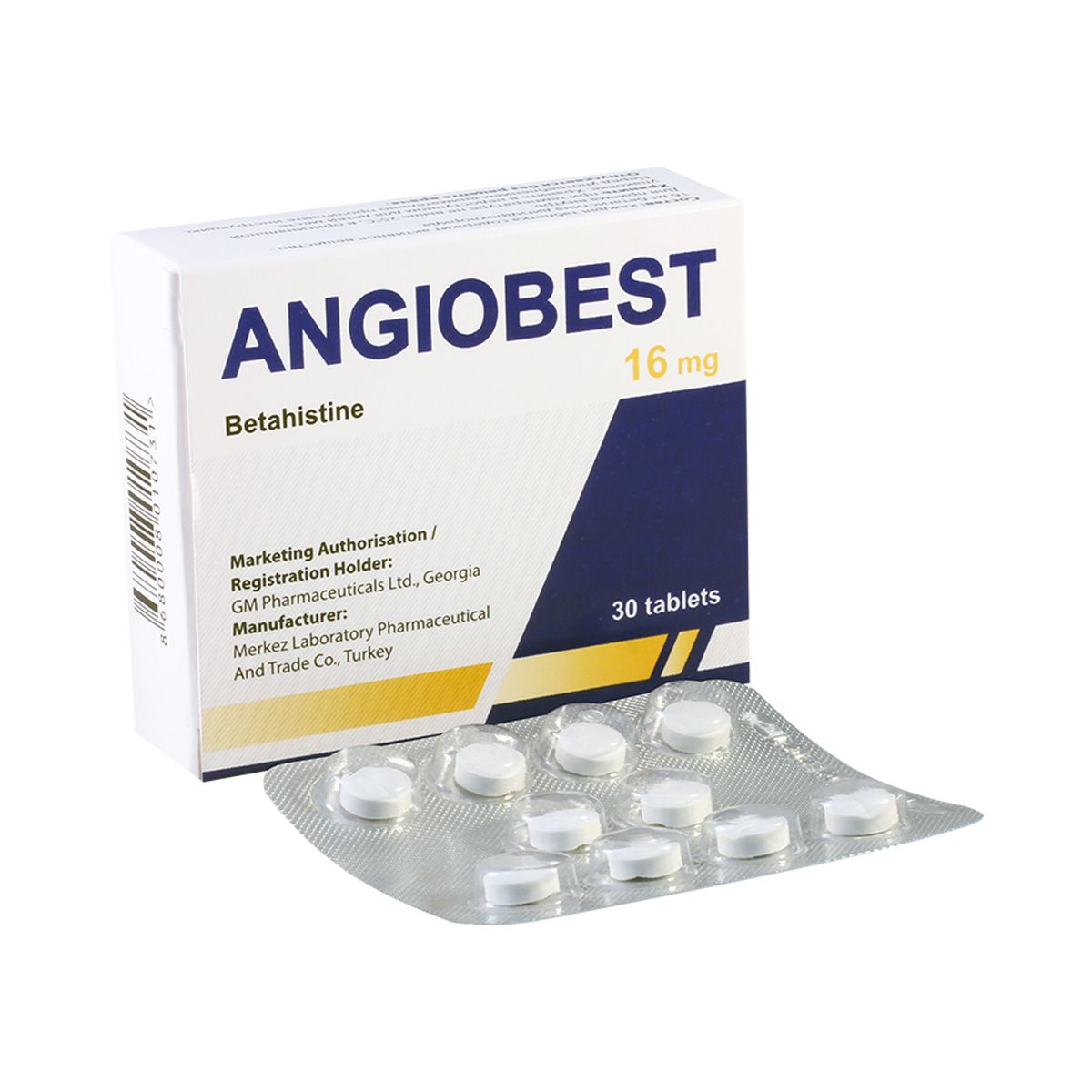 ანგიობესტი - Angiobest 16მგ 30 ტაბლეტი