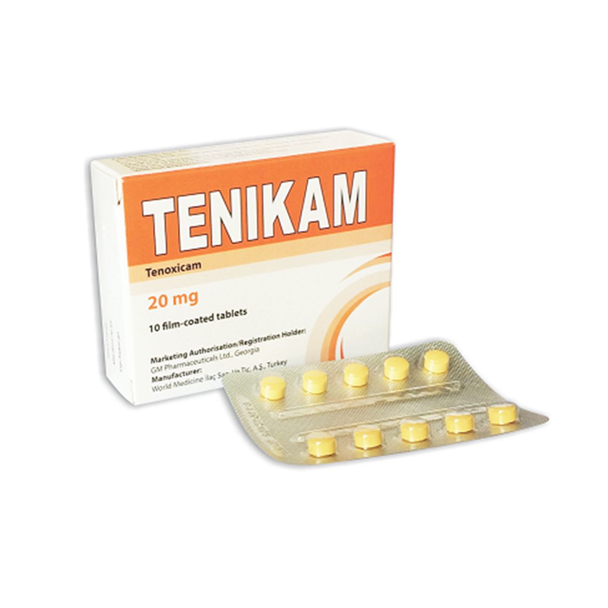 ტენიკამი - Tenicam 20მგ 10 ტაბლეტი