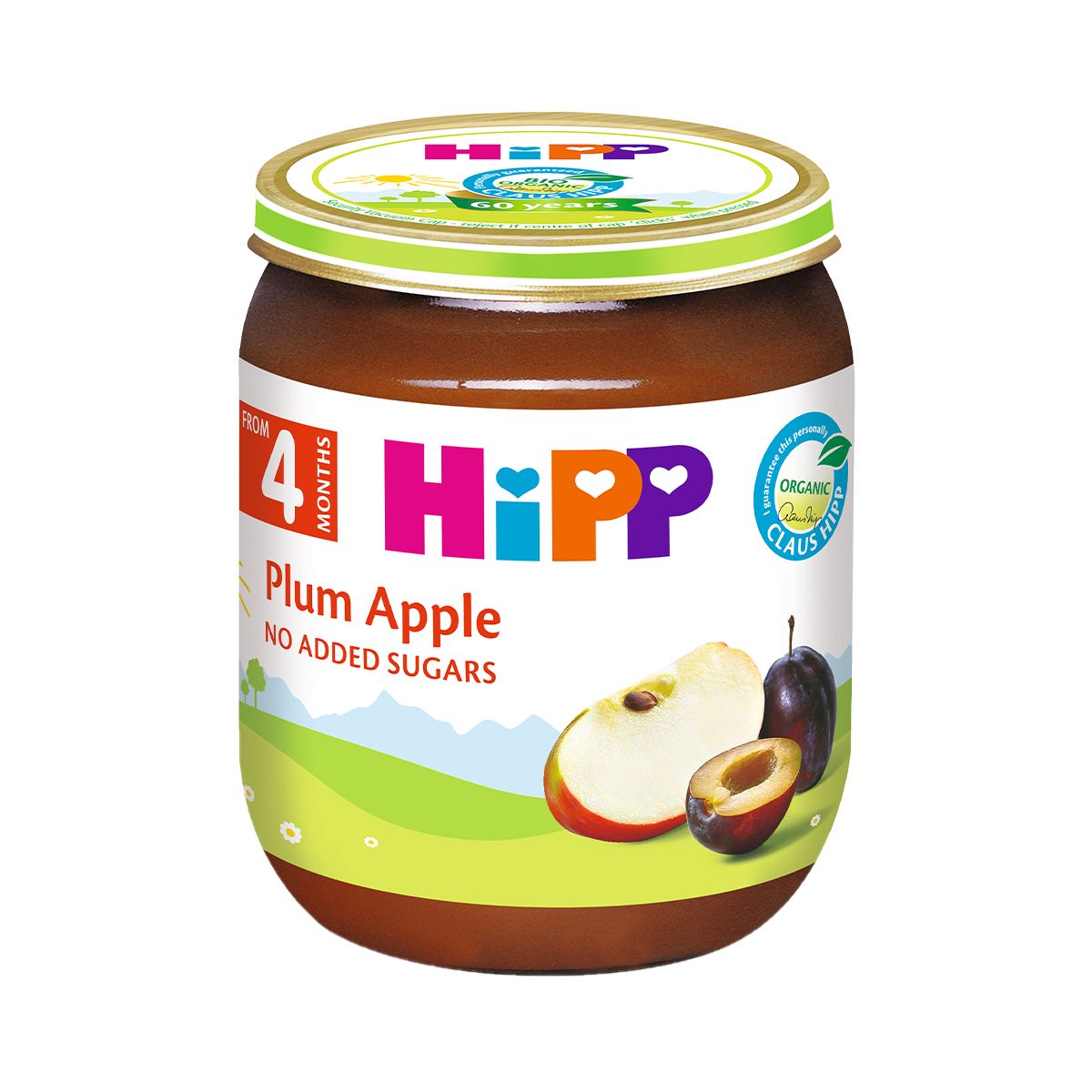 ხილფაფა ვაშლი და ქლიავი 4 თვიდან 4204-02 ჰიპი - HIPP