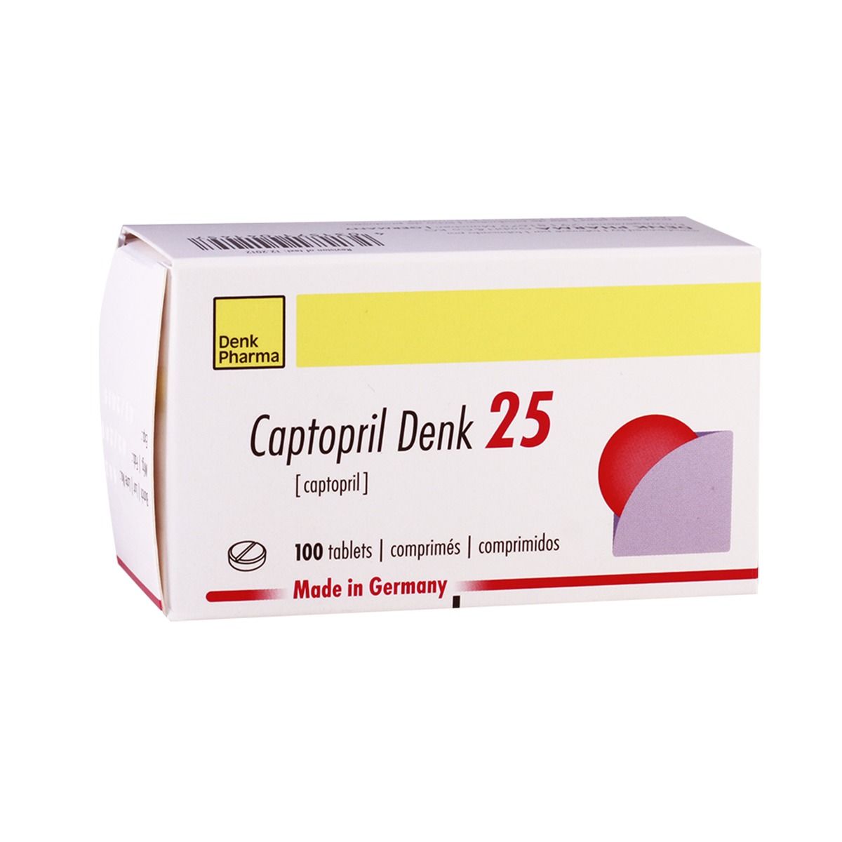 კაპტოპრილი დენკი - Captopril Denk 25მგ 100 ტაბლეტი