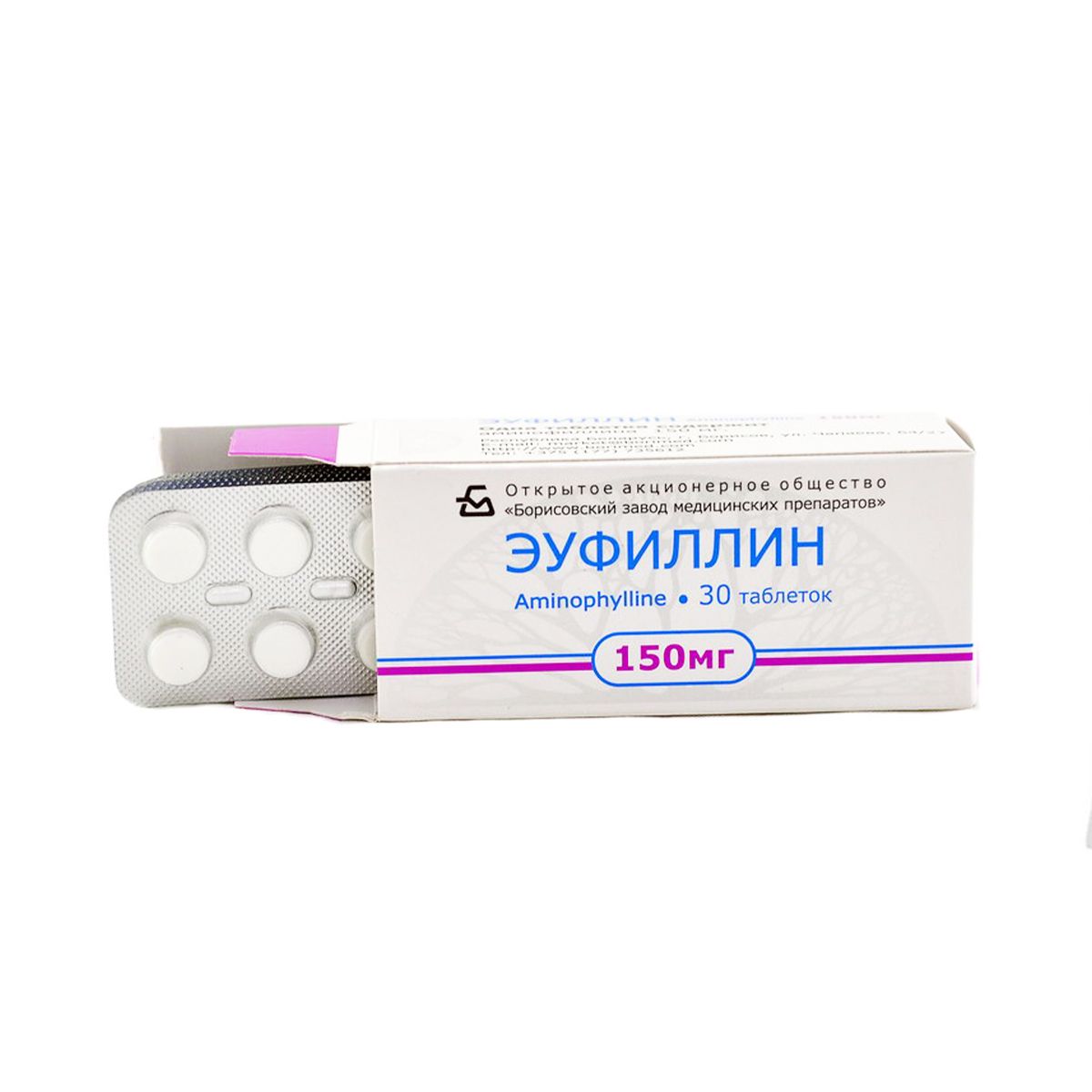 ეუფილინი - Euphyllin 150მგ 30 ტაბლეტი