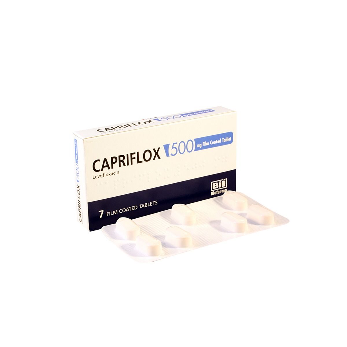 კაპრიფლოქსი - Capriflox 500მგ 7 ტაბლეტი