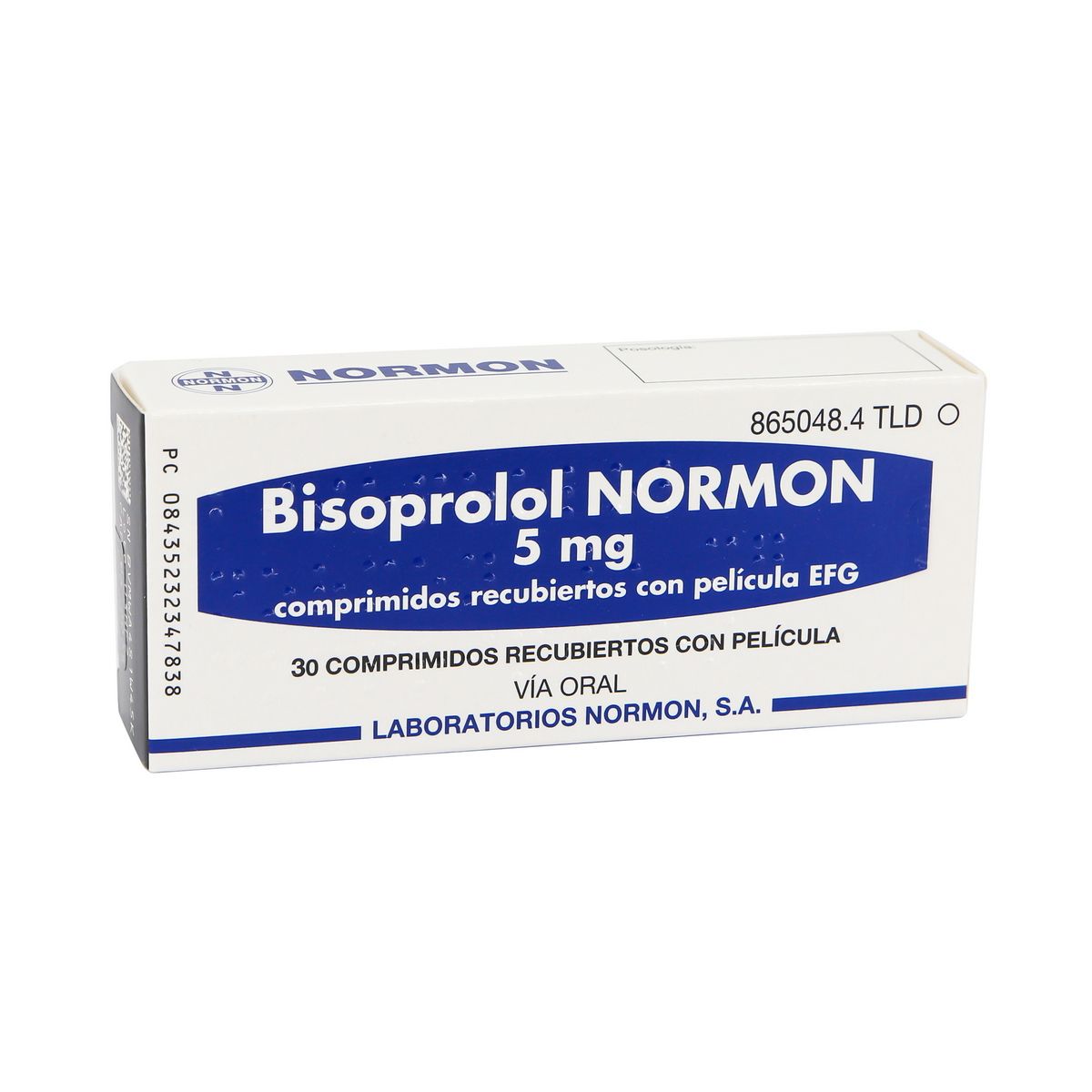 ბისოპროლოლი - Bisoprolol ნორმონი 5მგ 30 ტაბლეტი