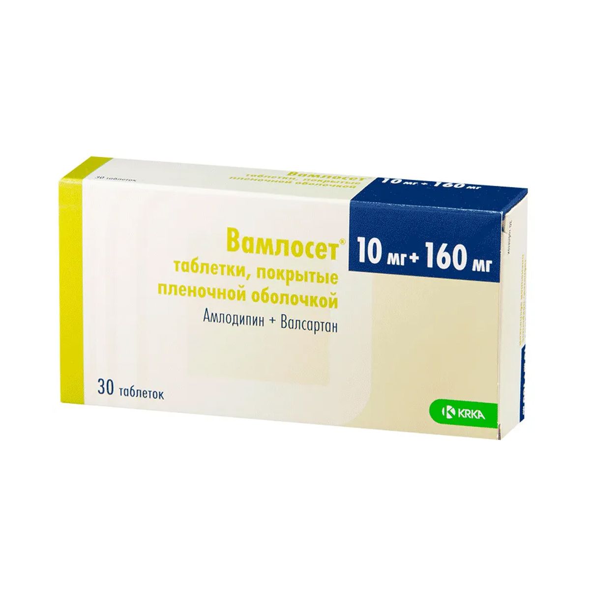 ვამლოსეტი - Vamloset 10მგ/160მგ 30 ტაბლეტი