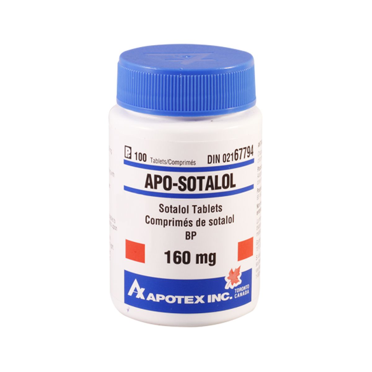 აპო-სოტალოლი - Apo-sotalol 160მგ 100 ტაბლეტი