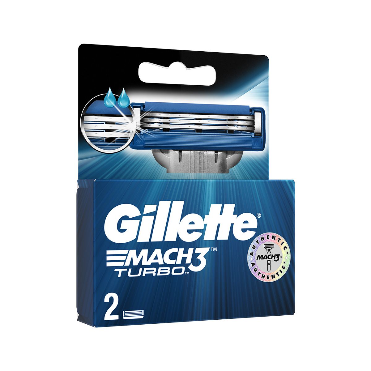 საპარსი პირი მაჩ-3 ტურბო 2 ცალი 5143 ჯილეტი - Gillette