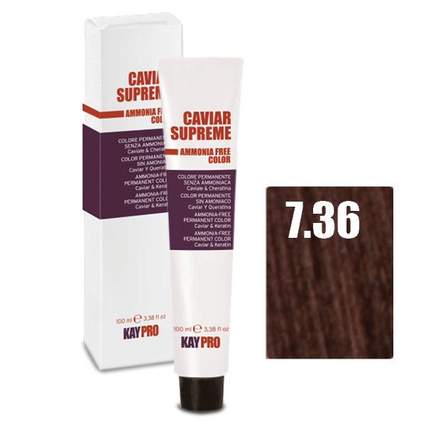 თმის საღებავი Caviar Supreme 7.36 3853 კეიპრო - Kaypro