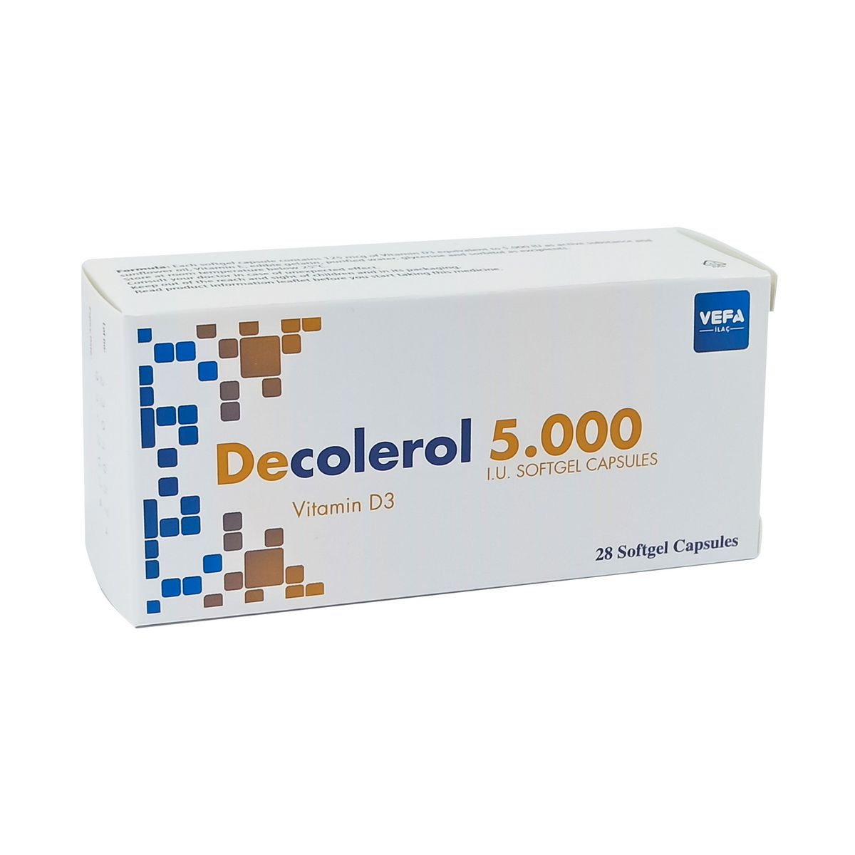 დე კოლეროლი - D-Colerol 5000სე 28 რბილი კაფსულა