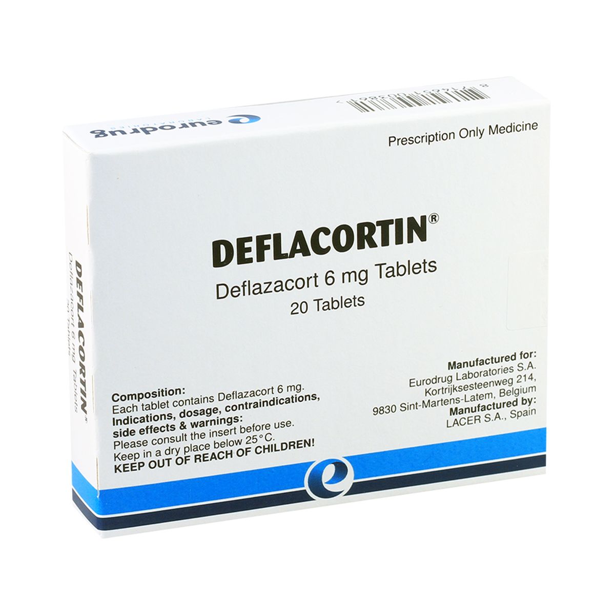 Deflacortin - დეფლაკორტინი 6მგ 20 ტაბლეტი