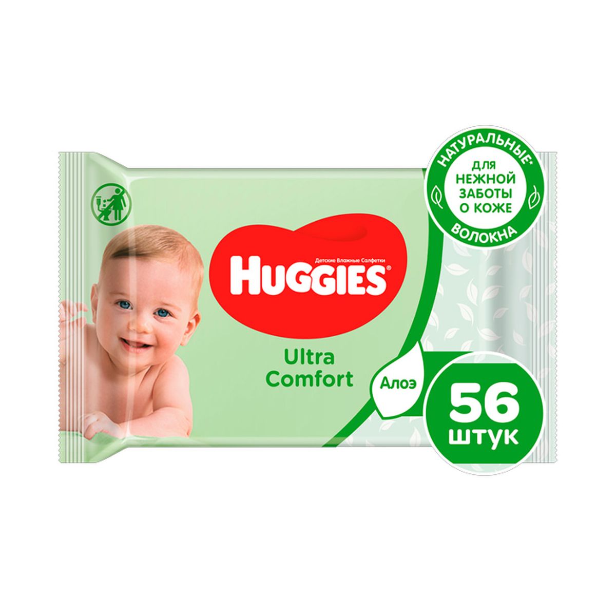სველი ხელსახოცი ალოე 56 ცალი 4295 ჰაგისი - Huggies