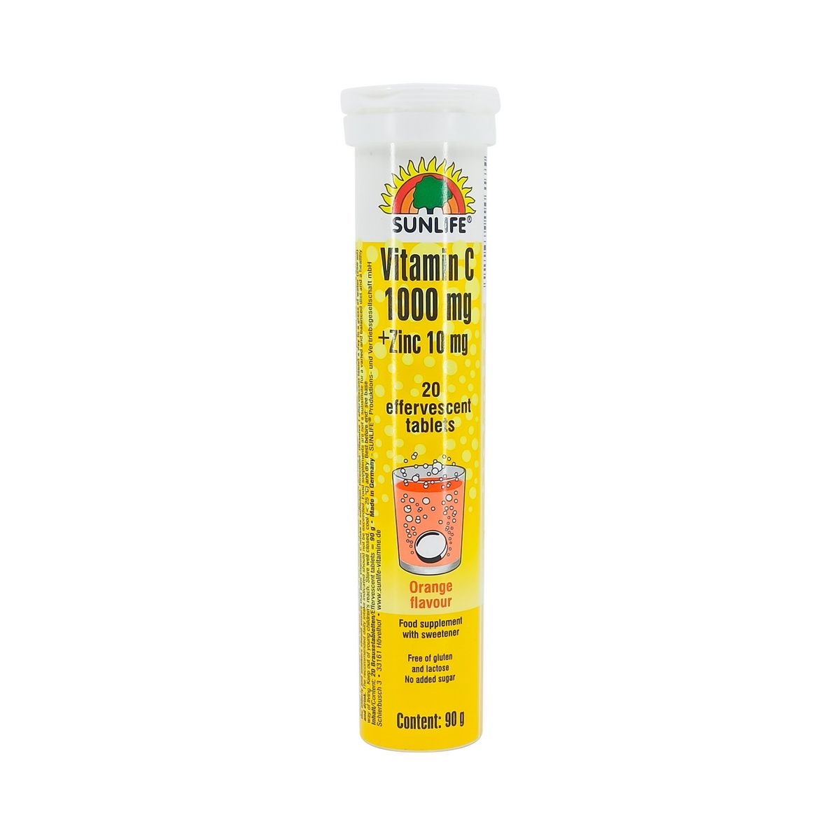 Vitamin C - ვიტამინი C1000მგ+Zn10მგ 20 შუშხუნა ტაბლეტი