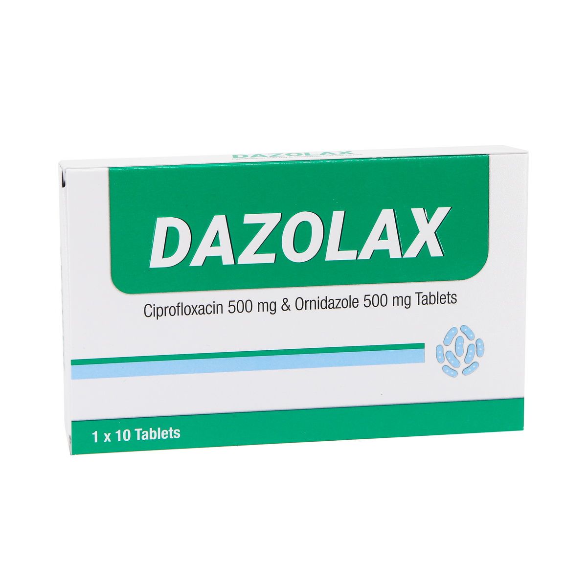 Dazolax - დაზოლაქსი 500მგ+500მგ 10 ტაბლეტი