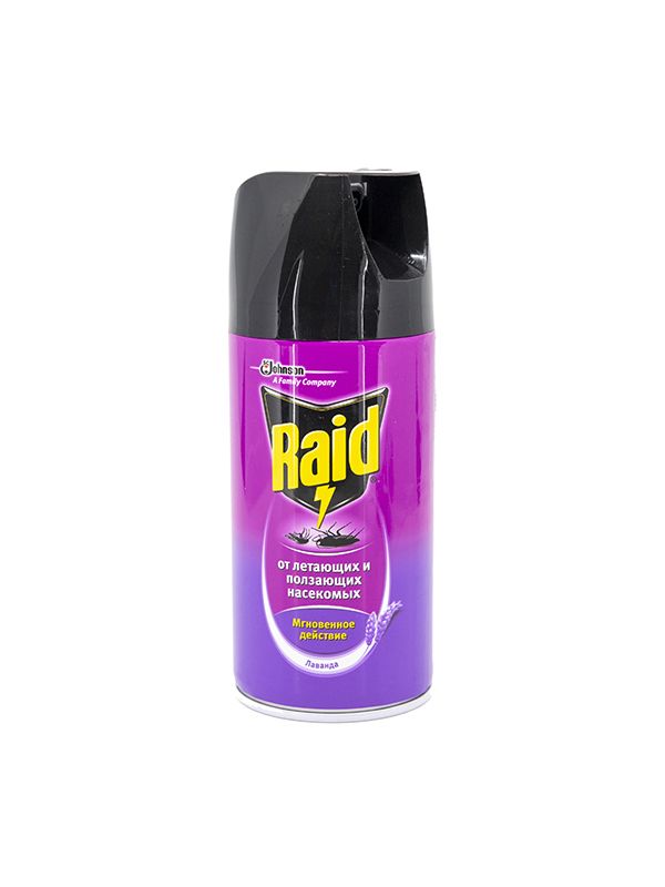 Raid - რაიდი ყველა სახის საწინააღმდეგო აეროზოლი - ლავანდა - 300მლ.