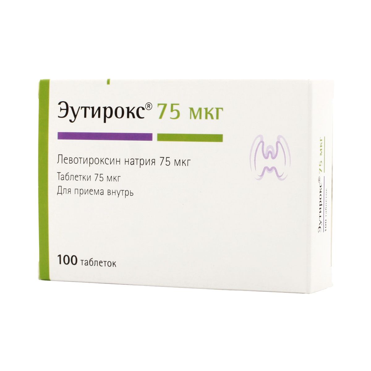 ეუთიროქსი - Euthyrox 75მკგ. 100 ტაბლეტი