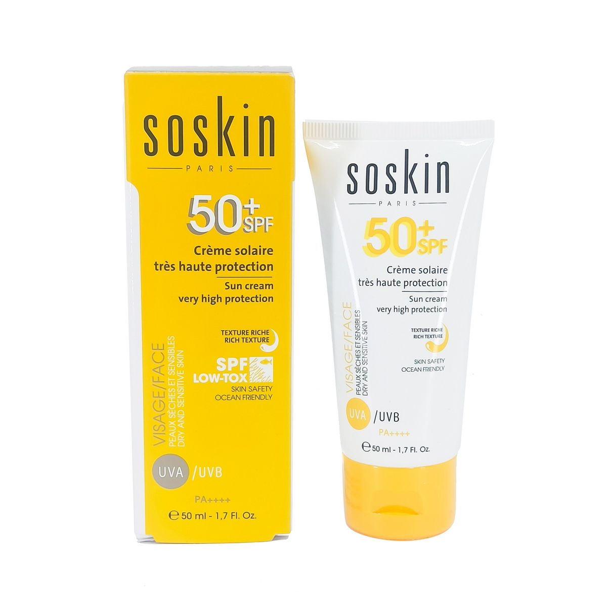 მზისგან დამცავი კრემი Spf50+ 1734 სოსკინი - Soskin