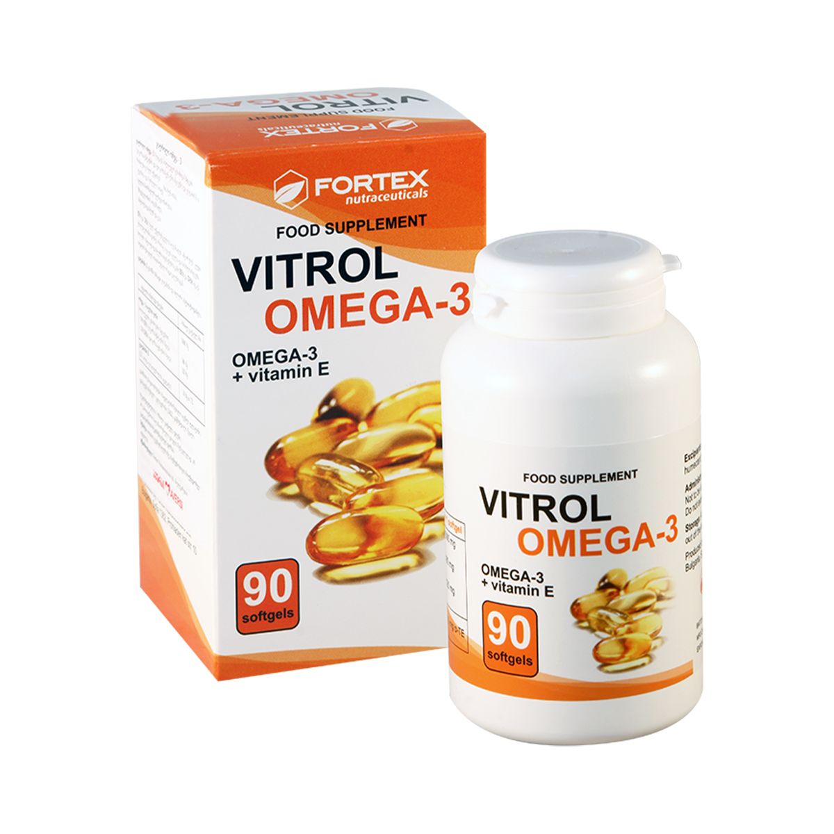 ვიტროლი ომეგა 3 - Vitrol Omega 3 90 კაფსულა