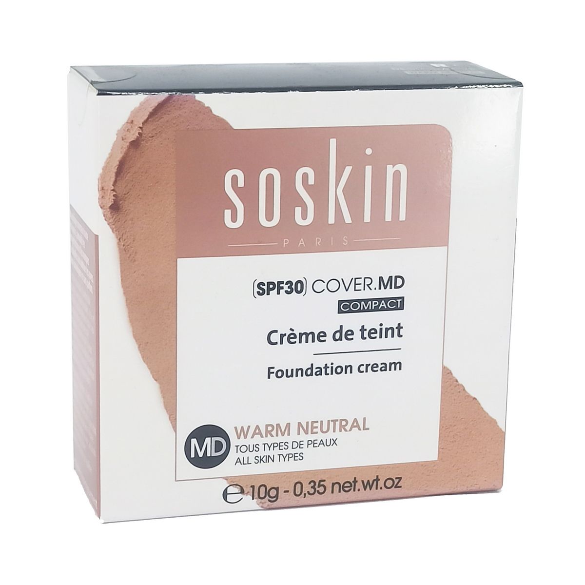 კრემ-პუდრი SPF30 რუჯი 9952 სოსკინი - Soskin