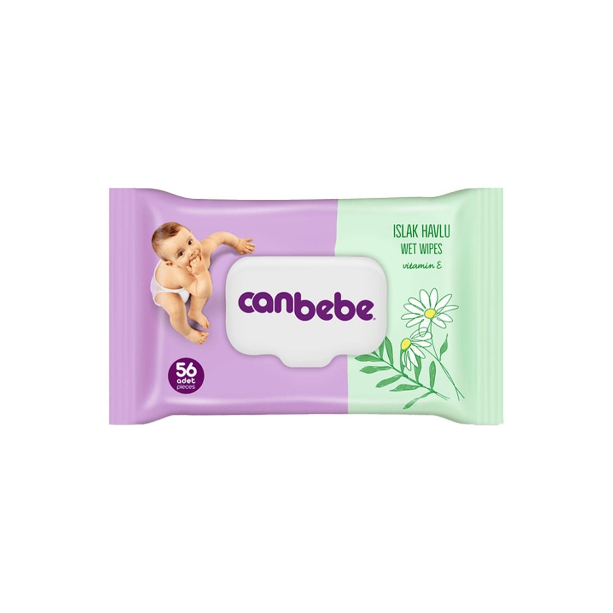 ბავშვის სველი ხელსახოცი 56 ცალი 0323 ქანბებე - Canbebe