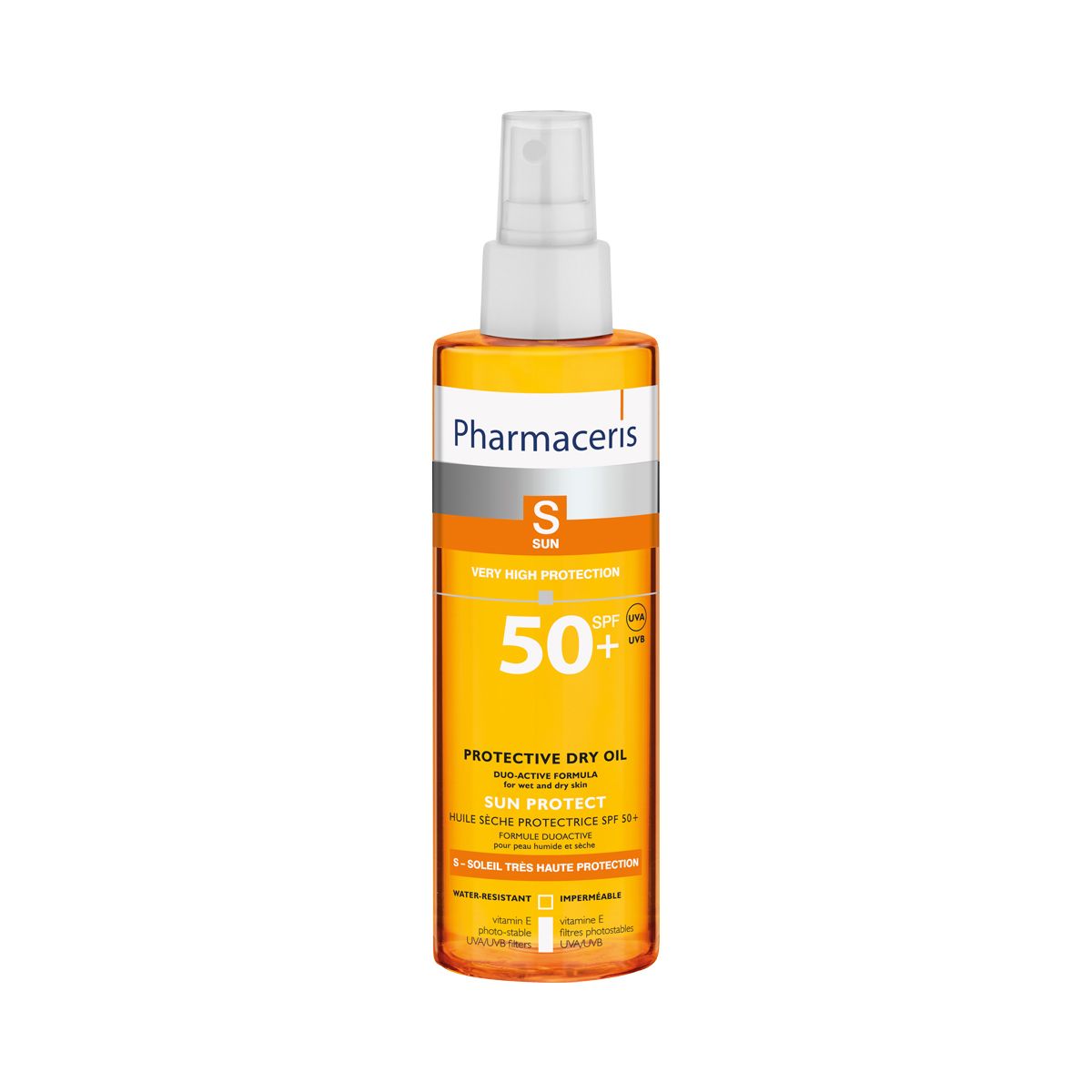მზისგან დამცავი მშრალი ზეთი SPF50+ 9007 ფარმაცერისი - Pharmaceris