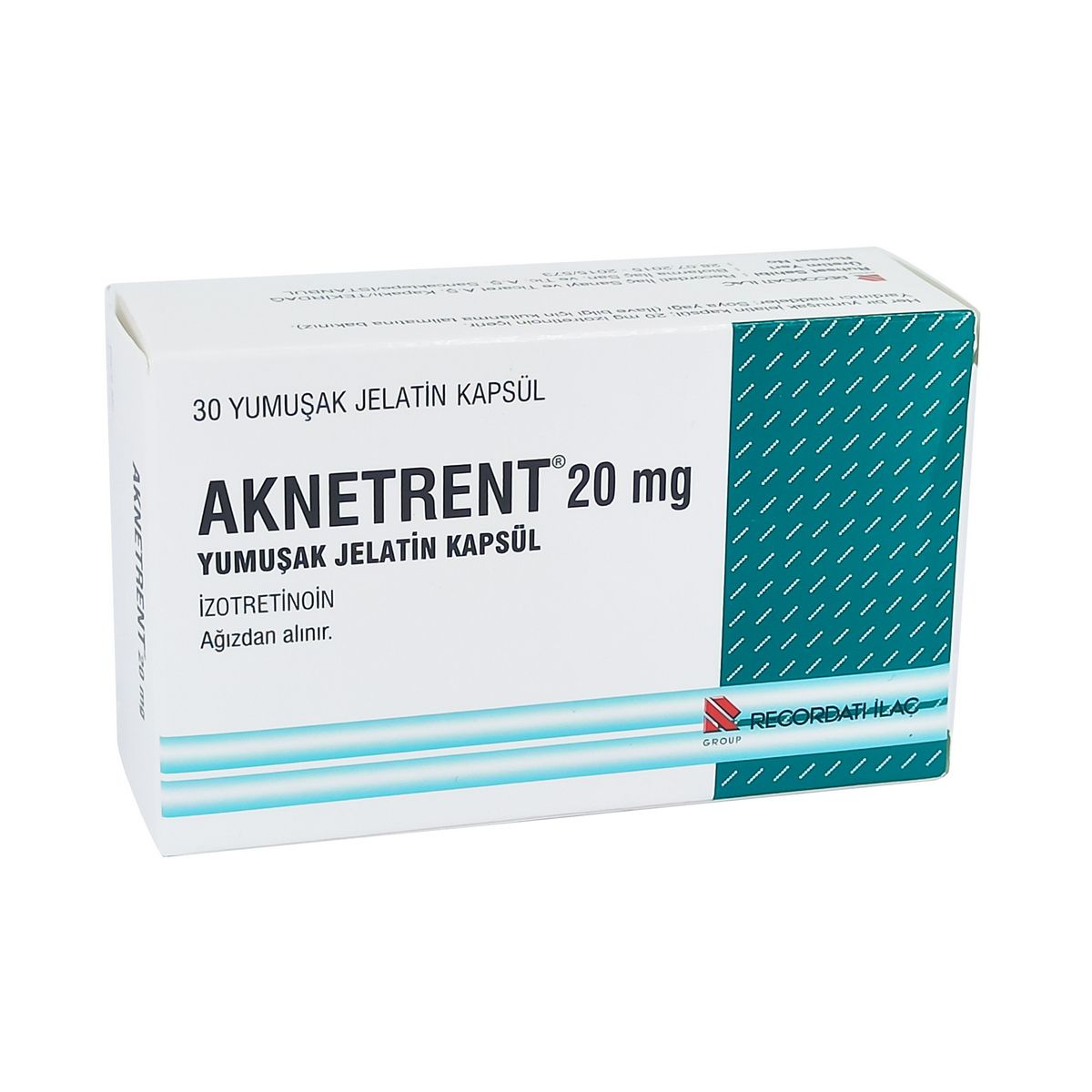 აკნეტრენტი - Aknetrent 20მგ 30 კაფსულა