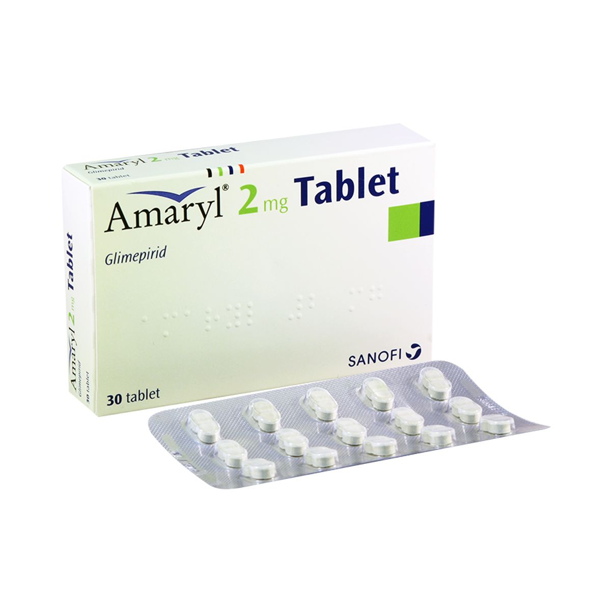 ამარილი - Amaryl 2მგ 30 ტაბლეტი