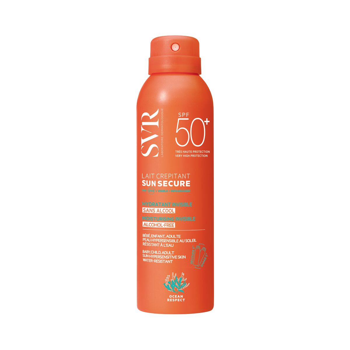 მზისგან დამცავი სპრეი რძე Spf50+ Sun 200მლ 2559 ესვიერი - Svr