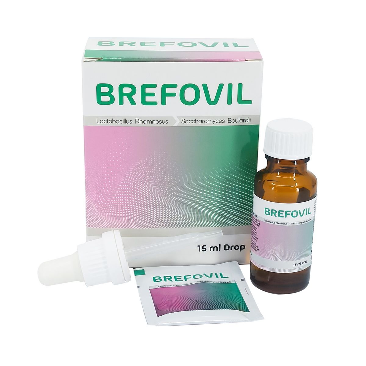 Brefovil - ბრეფოვილი წვეთები 15მლ ფხვნილით 1800მგ