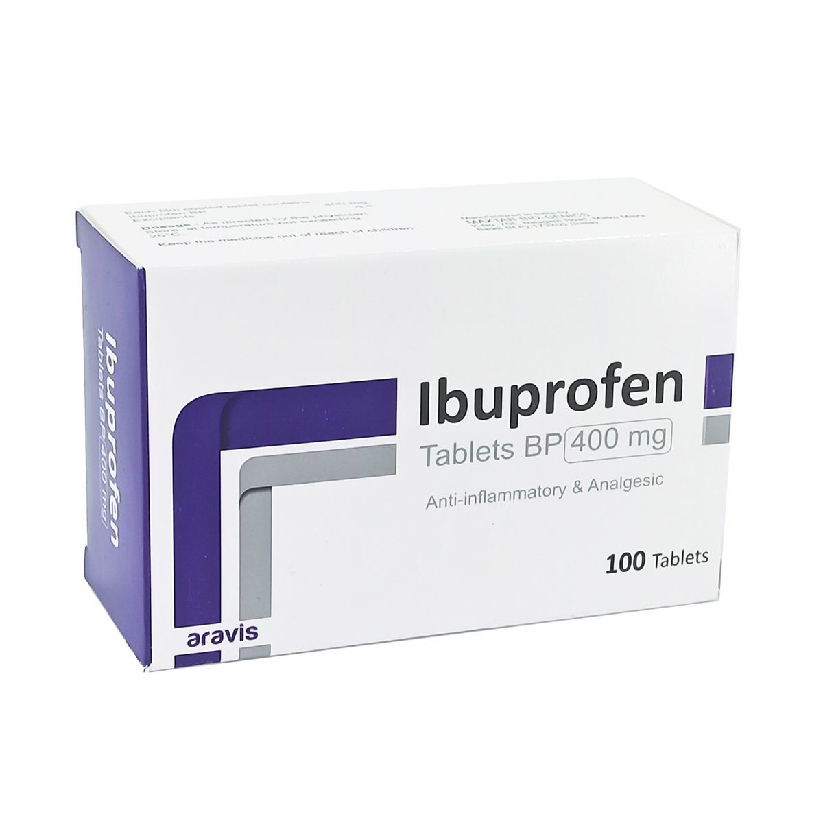 იბუპროფენი - Ibuprofen 400მგ 100 ტაბლეტი