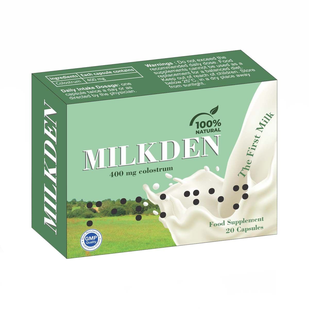 მილკდენი - Milkden 400მგ 20 კაფსულა