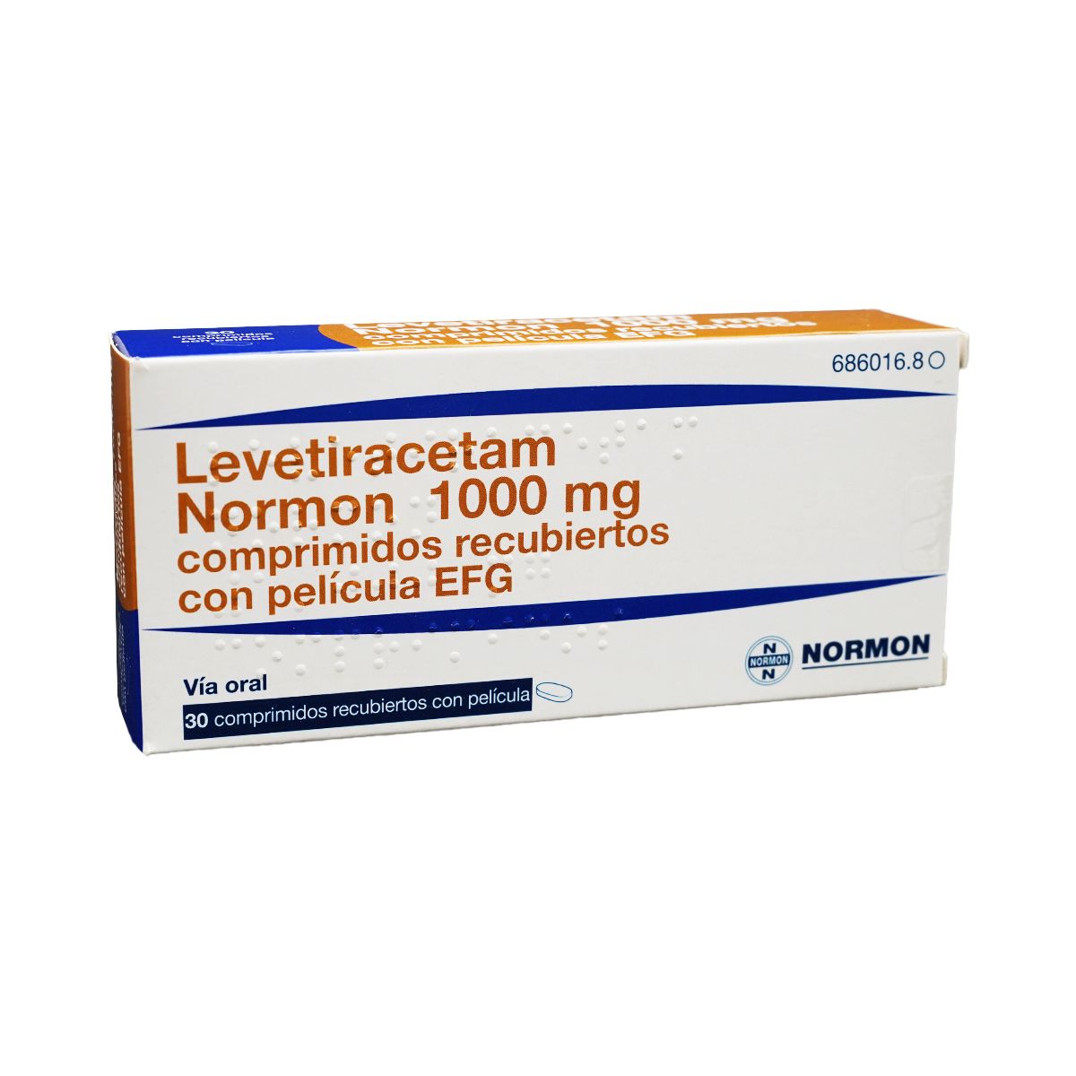 ლევეტირაცეტამი ნორმონი - Levetiracetam Normon 1000მგ 30 ტაბლეტი