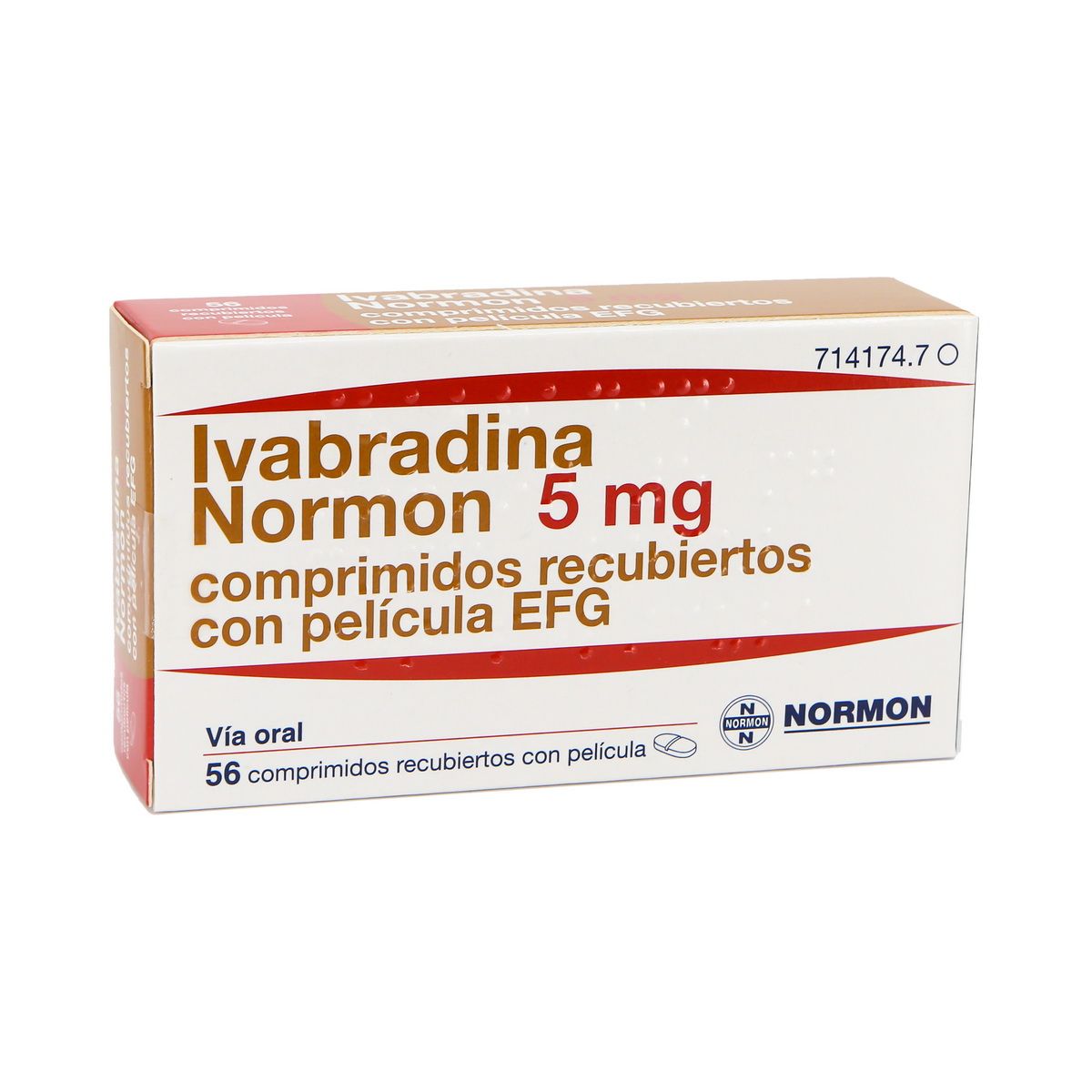 ივაბრადინი ნორმონი - Ivabradin Normon 5მგ 56 ტაბლეტი