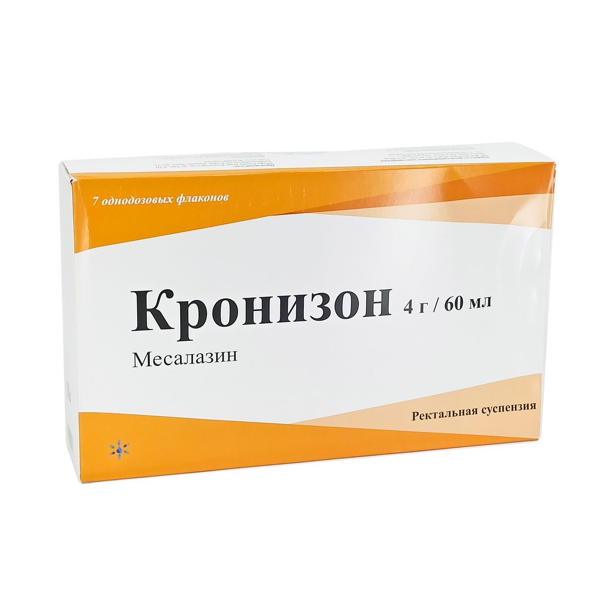 კრონიზონი - Kronizon რექტალური სუსპენზია 4გ/60მლ 7 ფლაკონი