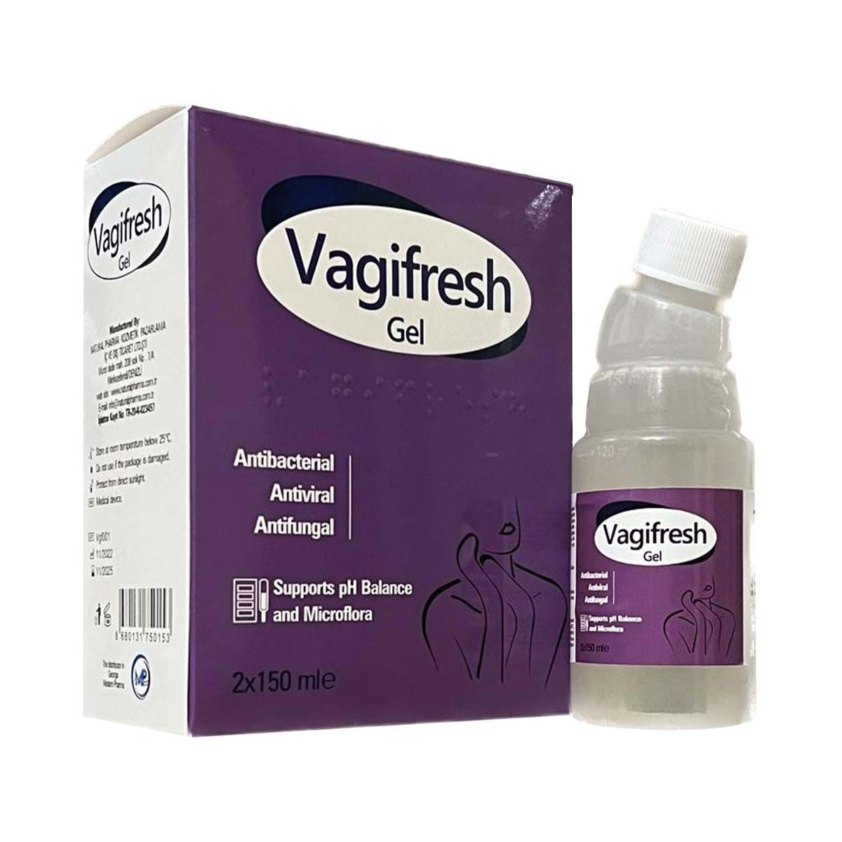 Vagifresh - ვაგიფრეში ვაგინალური გელი 150მლ 2 ცალი