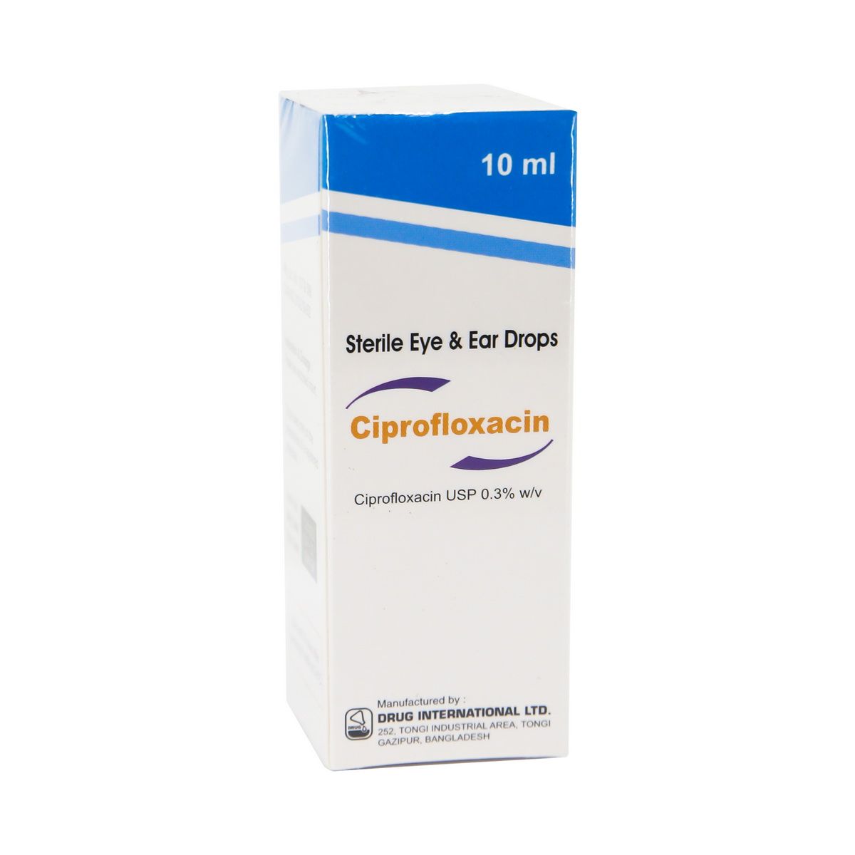 ციპროფლოქსაცინი - Ciprofloxacin თვალი და ყური 0.3% 10მლ