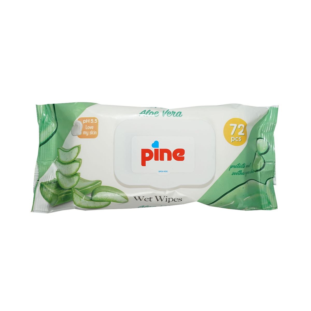 ბავშვის სველი ხელსახოცი 72 ცალი 5175 ფაინი - Pine