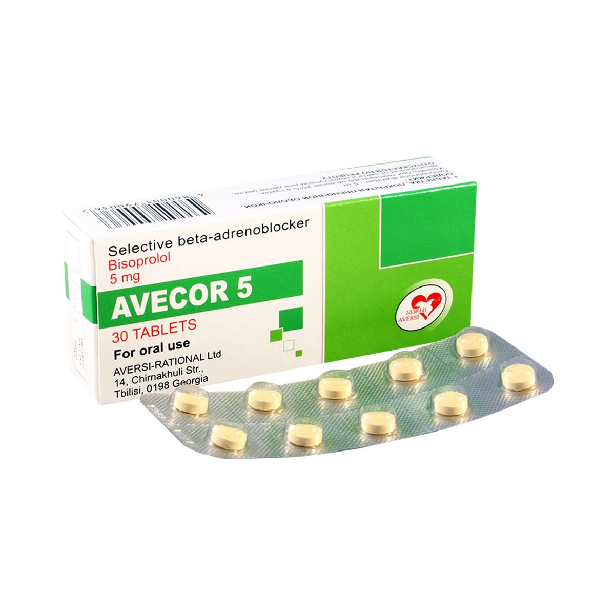 ავეკორი - Avecor 5 მგ. 30 ტაბლეტი