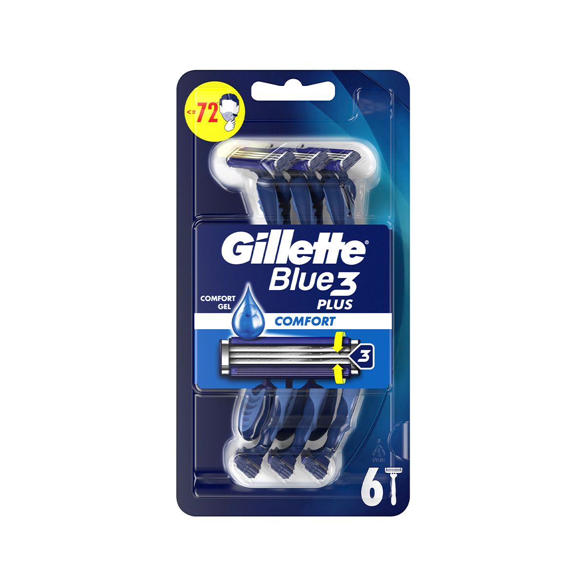ერთჯერადი საპარსი ბლუ3 6 ცალი 9862 ჯილეტი - Gillette
