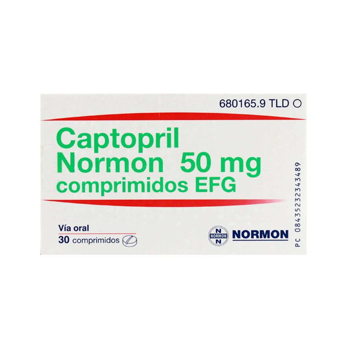 კაპტოპრილი - Captopril 50მგ 30 ტაბლეტი