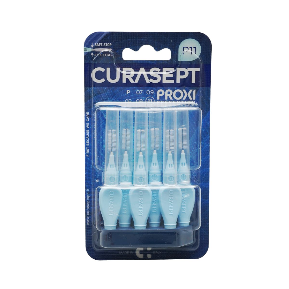 კბილთაშუა ჯაგრისი P11 Light Blue 2810 კურასეპტი - Curasept