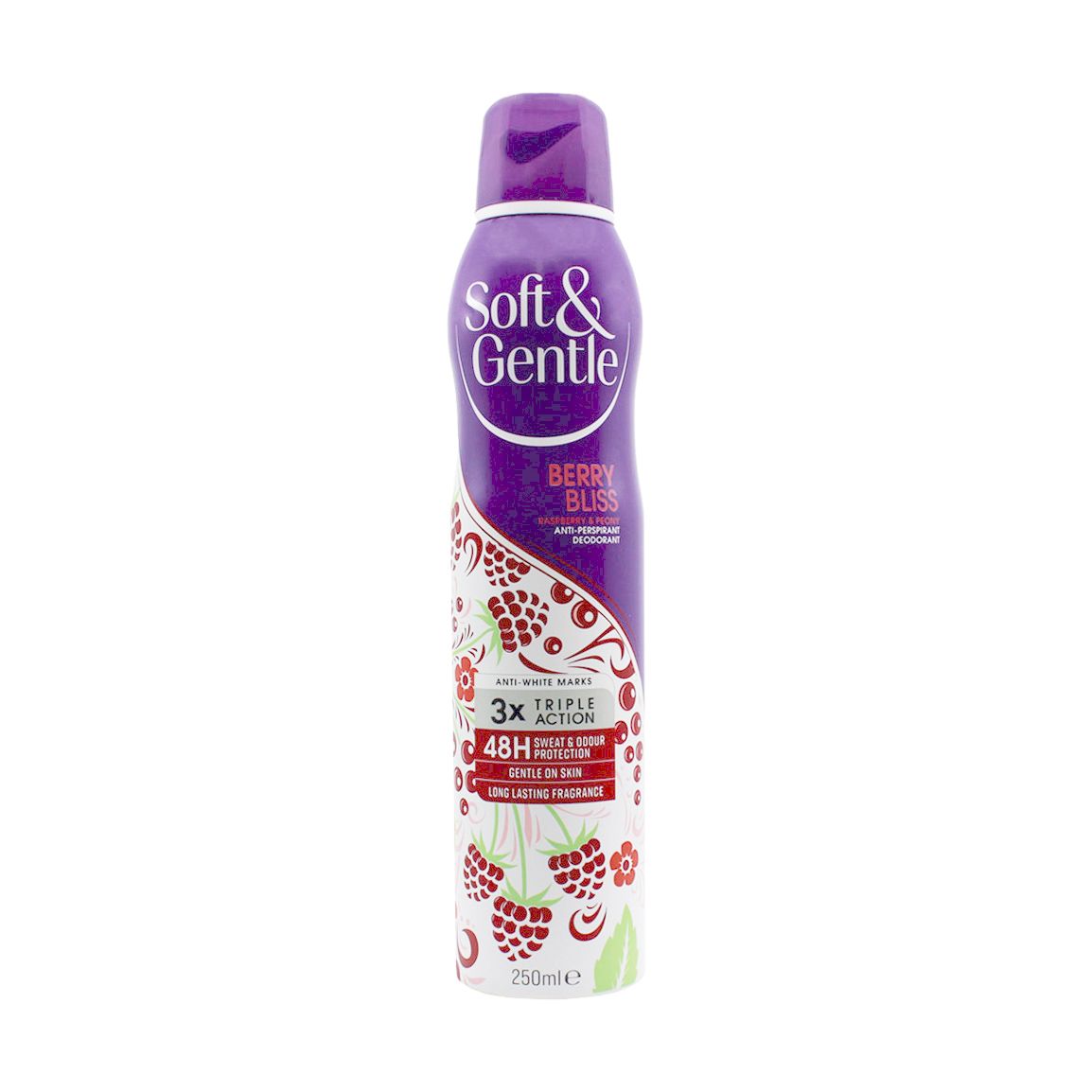 დეოდორანტი სპრეი Berry 250მლ 3107 სოფთ ენდ ჯენთელ - Soft And Gentle