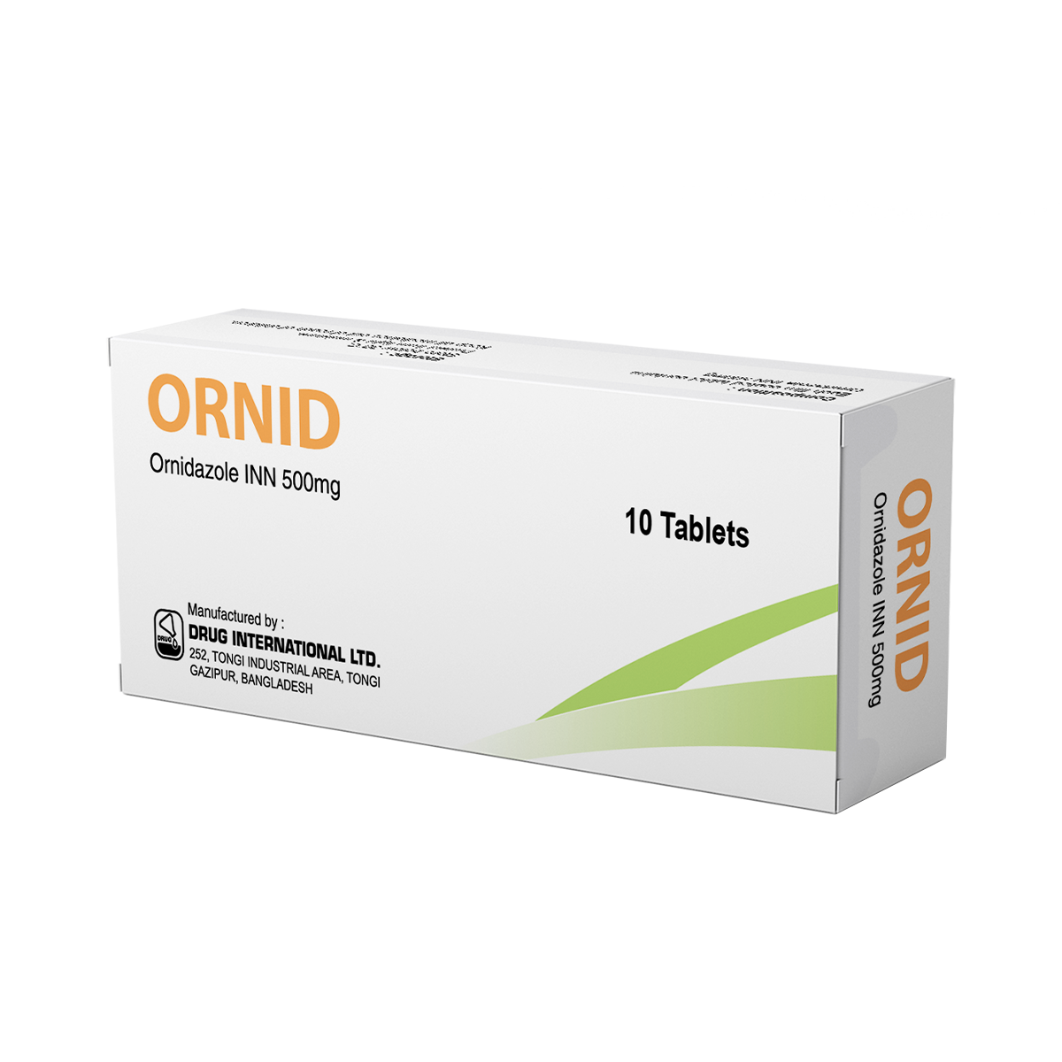 ორნიდი - Ornid 500მგ 10 ტაბლეტი