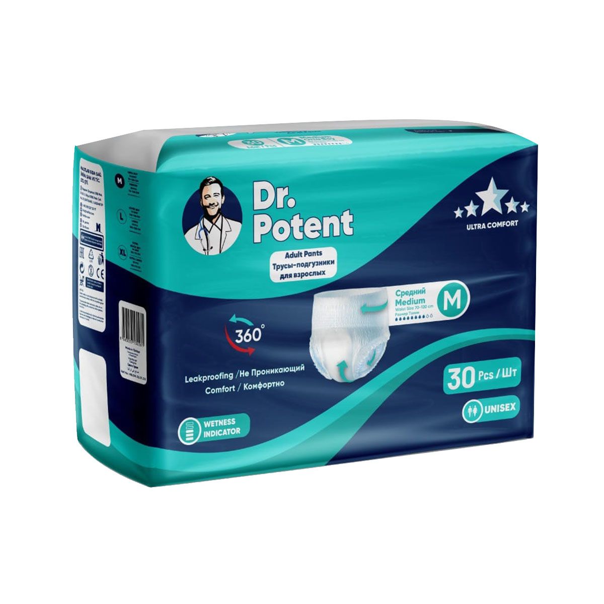 მწოლიარის ტრუსი M 30 ცალი 0281 დოქტორ პოტენტი - Dr. Potent