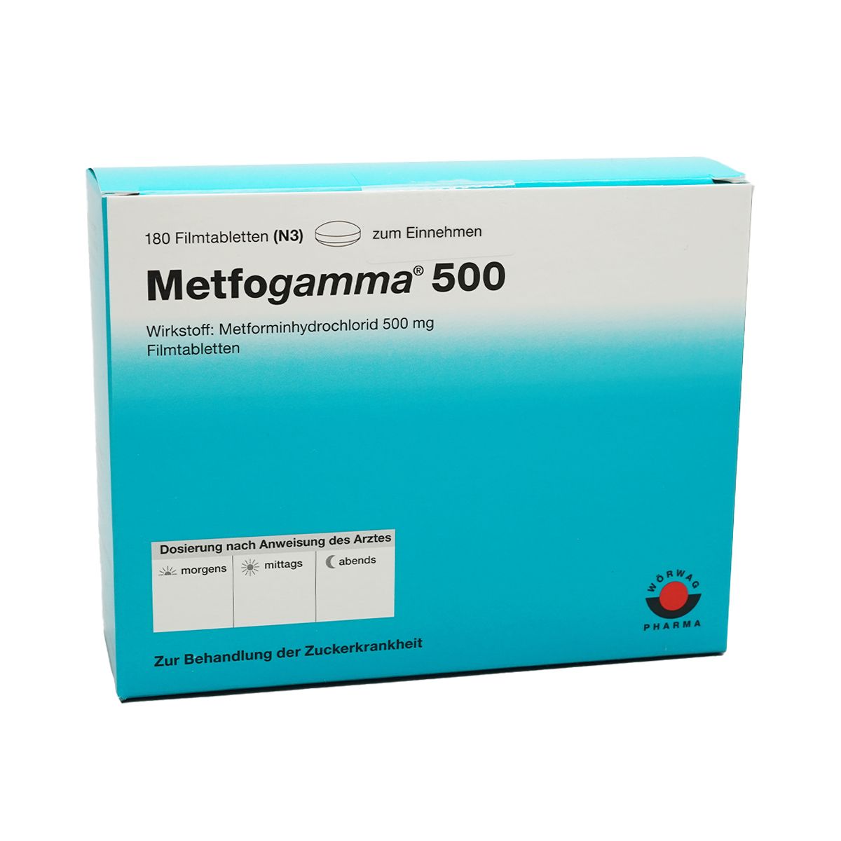 მეთფოგამა - Metfogamma 500მგ 180 ტაბლეტი